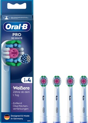 ORAL-B Aufsteckbürste Mundpflege-Zubehör EB Pro 3D White 4er