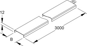 Niedax Kabelrinnendeckel RD 50