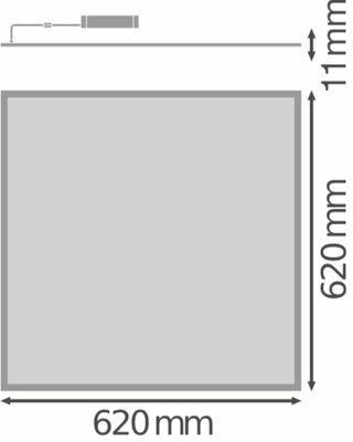 Ledvance LED-Panel M625 HCL, TW, DALI BIOHCLPL625S40TWC.D.