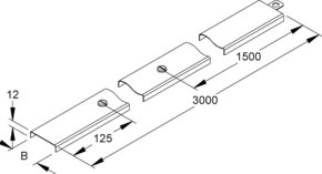 Niedax Kabelrinnendeckel RDV 50