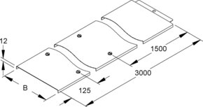Niedax Kabelrinnendeckel RDV 600 E3