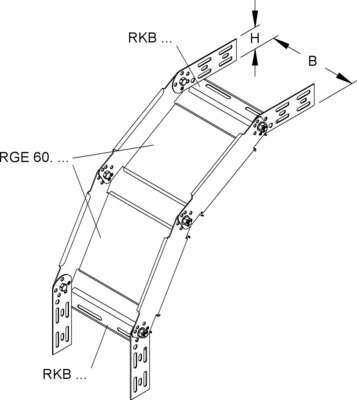 Niedax Bogen verstellbar RGS 60.250