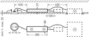 Trilux Notlicht-Kit rund ArimoFitKitEB3Hround