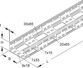 Niedax Verteilerrinne sendzimirverzinkt RSV 50.100