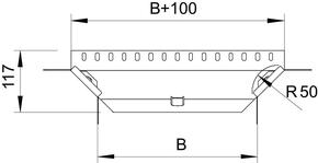 OBO Bettermann Vertr Anbau-Abzweigstück 85x200mm 7122213