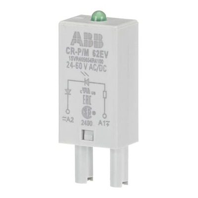 ABB Stotz S&J Steckmodul ED grün, 24-60VAC/DC CR-P/M 62EV