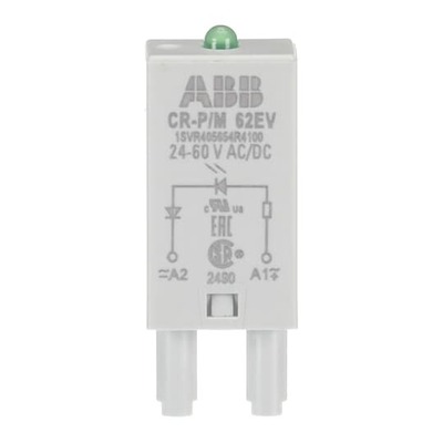 ABB Stotz S&J Steckmodul ED grün, 24-60VAC/DC CR-P/M 62EV