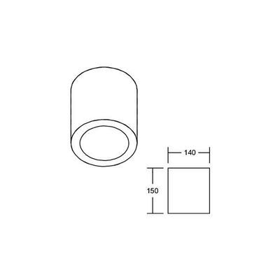 Brumberg Leuchten LED-Anbaudownlight 230V 940 12594174DA