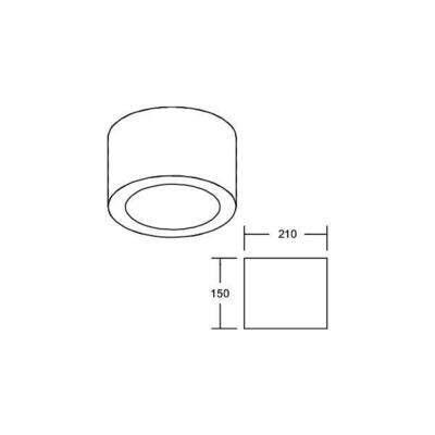 Brumberg Leuchten LED-Anbaudownlight 230V 930 12596173DA