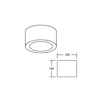 Brumberg Leuchten LED-Anbaudownlight 230V 940 12597174