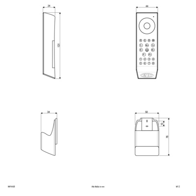 EVN Lichttechnik Funk-Handsender 868MHz 8 Kanäle WIFIHS8