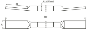 DEHN Kupfer-Kabel-Erdungsbrücke H07V-K beidseitig DBEB10FLEX/EBS150319