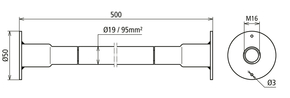 DEHN Kupfer-Kabel-Erdungsbrücke H07V-K DBEB7FLEX/EBS150319