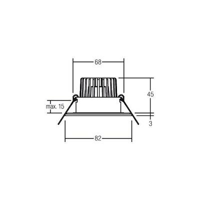 Brumberg Leuchten LED-Einbaudownlight 230V 3000K, eds. 38475423