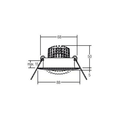Brumberg Leuchten LED-Einbaustrahler 230V d2w, 3000-1800K, edelstahl 39473023