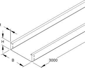 Niedax Kabelrinne RLU 60.100 E3