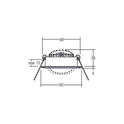 Brumberg Leuchten LED-Einbaustrahler 230V 3000K, sw. 40463183