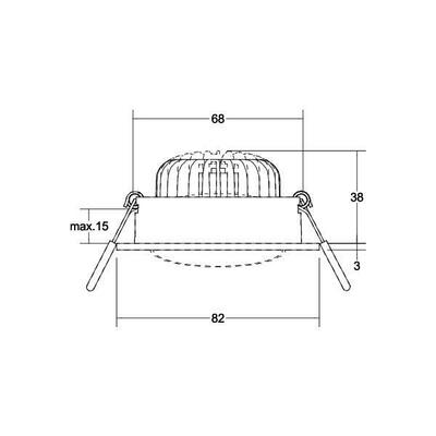 Brumberg Leuchten LED-Einbaustrahler 230V 3000K, weiß. 40479173