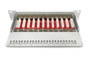 DIGITUS Patchpanel 10 Zoll 12x Cat6A DN-91612S-EA-G