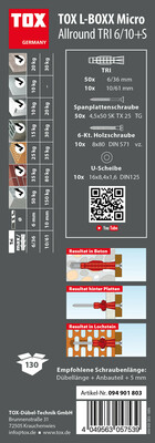 TOX-Dübel-Techn. Sortiment L-Boxx Micro 094901803