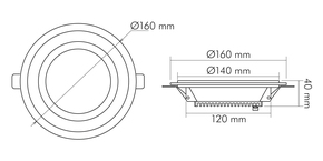 Nobile LED-Glas-Panel DTW, 350mA 1560906045