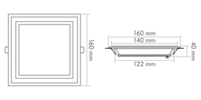Nobile LED-Glas-Panel 830, 350mA 1560906112