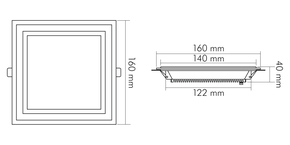 Nobile LED-Glas-Panel DTW, 350mA 1560906145