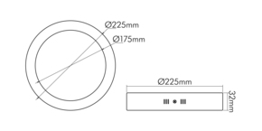 Nobile LED-Aufbau-Panel 840, dim. 1561281311