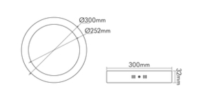 Nobile LED-Aufbau-Panel DTW, dim. 1561291045