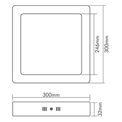 Nobile LED-Aufbau-Panel DTW, dim. 1561301045