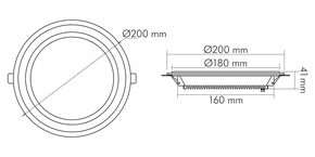 Nobile LED-Glas-Panel DTW, 350mA 1561571245