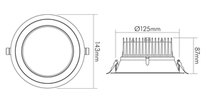Nobile LED-Downlight 4000K 350mA 1565383510