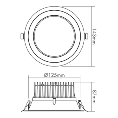 Nobile LED-Downlight 3000K 350mA 1565383520
