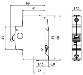 DEHN Sicherungsautomat B-Char. 25 kA LS B6 DSH ZP LSG