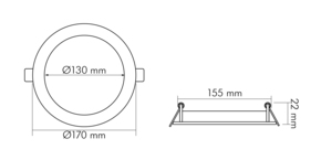 Nobile LED-Panel Flat 830, 350mA, titan 1571304112