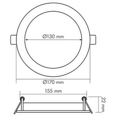 Nobile LED-Panel Flat IP44 840, 350mA, weiß 1571435011