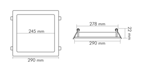 Nobile LED-Panel Flat 840, 350mA, titan 1574071111