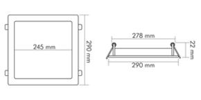 Nobile LED-Panel Flat 830, 350mA, titan 1574071112