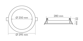 Nobile LED-Panel Flat 840, 350mA, titan 1574081111