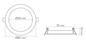 Nobile LED-Panel Flat IP44 840, 350mA, weiß 1576035011