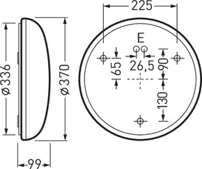 Trilux LED-Wannenleuchte 830, weiß 74RSG2 WD2DW#7862840