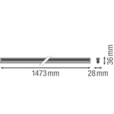 Ledvance LED-Lichtleiste m.Schalter 830 LNCOMPSW.150017W3000