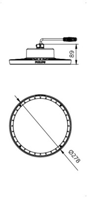 Philips Lighting LED-Hallenleuchte PSU, 840 BY100P LED #54298300