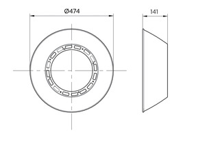 Philips Lighting Reflektor ALU BY101Z ALU