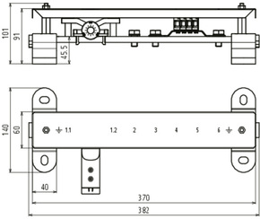 DEHN Potentialausgleichsschiene PAS EX 7AP SET