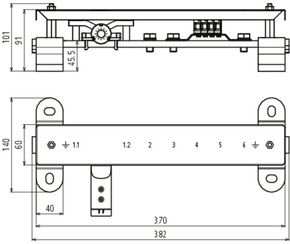 DEHN Potentialausgleichsschiene PAS EX 7AP SET