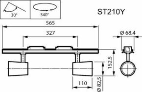 Philips Lighting LED-Stromschienenstrahler PSU, 830 ST210Y 27S #98278200
