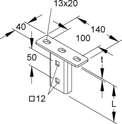 Niedax Kopfplatte KU 50 E3