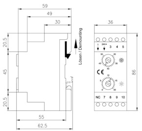 Alre-it Schaltschrankthermostat KTRRN-267.014