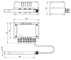 Alre-it Luftstromwächter Elektr. Wandmontage WSERD-134.446